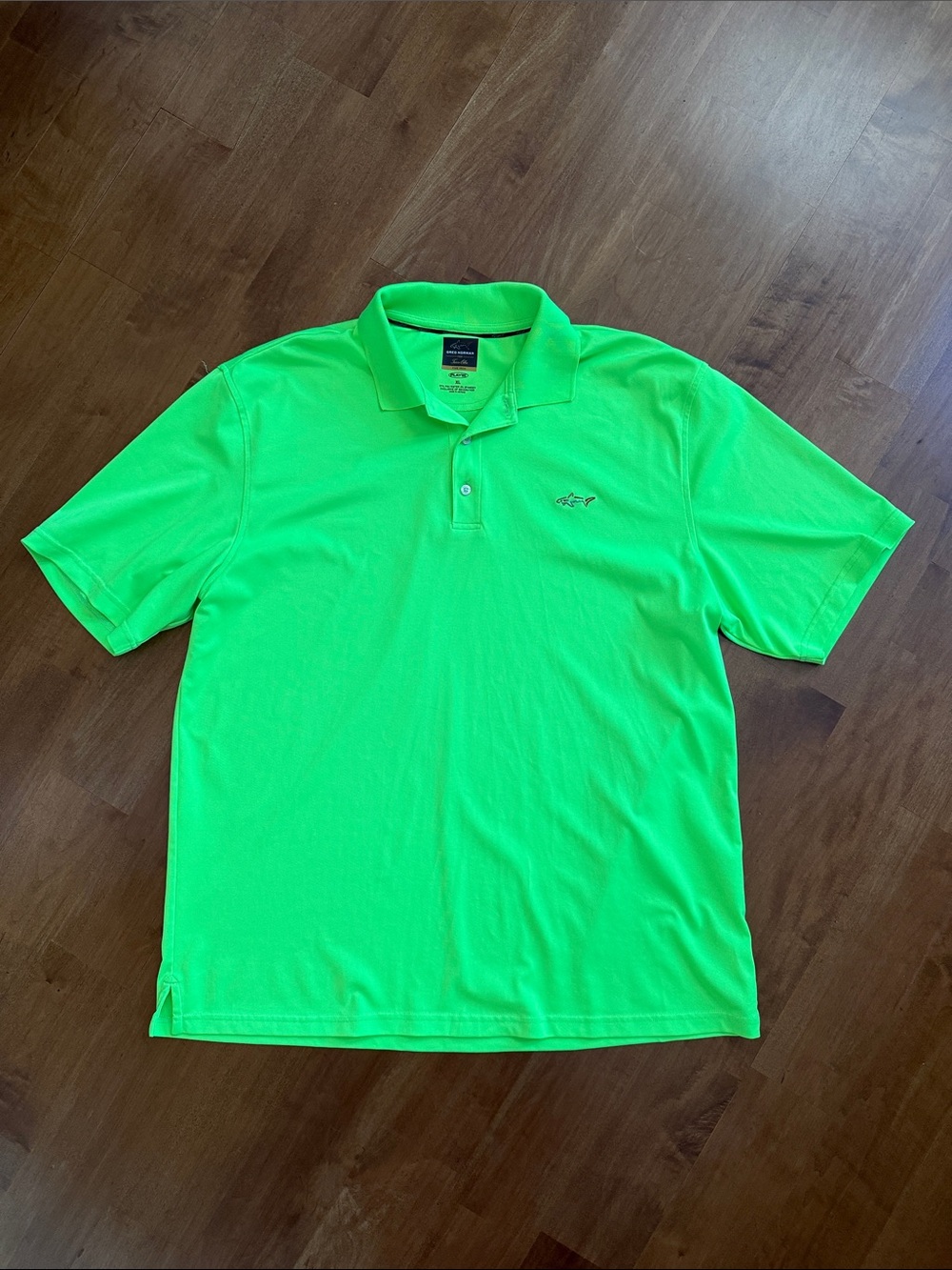 GREG NORMAN Play Dry Neon-Green Polo